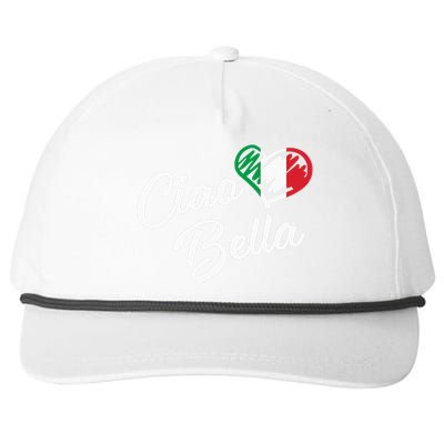 Ciao Bella Italian Hello Beautiful Gift Snapback Five-Panel Rope Hat