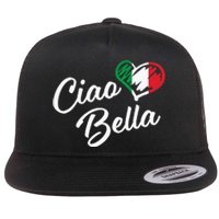 Ciao Bella Italian Hello Beautiful Gift Flat Bill Trucker Hat