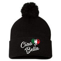 Ciao Bella Italian Hello Beautiful Gift Pom Pom 12in Knit Beanie