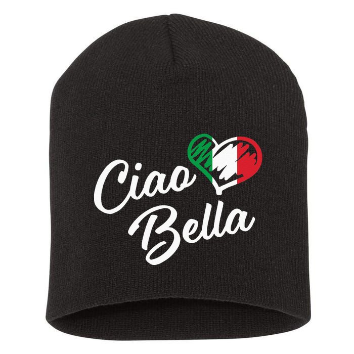 Ciao Bella Italian Hello Beautiful Gift Short Acrylic Beanie