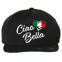 Ciao Bella Italian Hello Beautiful Gift Wool Snapback Cap