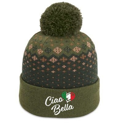 Ciao Bella Italian Hello Beautiful Gift The Baniff Cuffed Pom Beanie