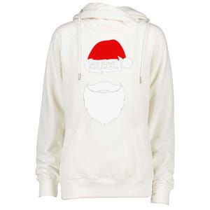 Christmas Believe In Santa Claus Believe Quote On Santa Hat Womens Funnel Neck Pullover Hood