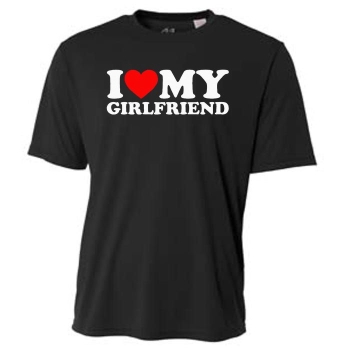 Classic Black I Love My Girlfriend Cooling Performance Crew T-Shirt