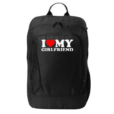 Classic Black I Love My Girlfriend City Backpack