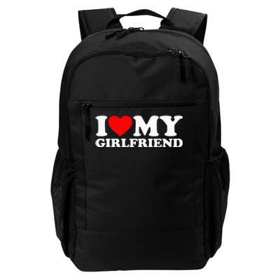 Classic Black I Love My Girlfriend Daily Commute Backpack