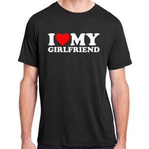 Classic Black I Love My Girlfriend Adult ChromaSoft Performance T-Shirt