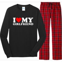 Classic Black I Love My Girlfriend Long Sleeve Pajama Set