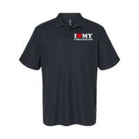 Classic Black I Love My Girlfriend Softstyle Adult Sport Polo