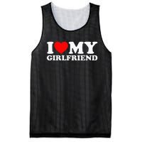 Classic Black I Love My Girlfriend Mesh Reversible Basketball Jersey Tank