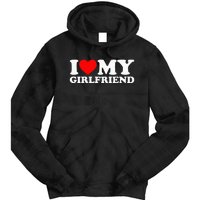 Classic Black I Love My Girlfriend Tie Dye Hoodie