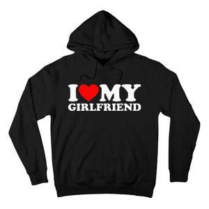 Classic Black I Love My Girlfriend Tall Hoodie