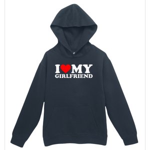 Classic Black I Love My Girlfriend Urban Pullover Hoodie