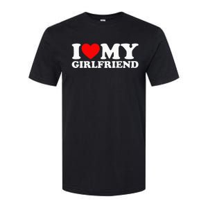 Classic Black I Love My Girlfriend Softstyle CVC T-Shirt