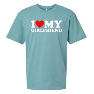 Classic Black I Love My Girlfriend Sueded Cloud Jersey T-Shirt