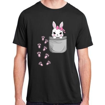 Cute Bunny In Pocket Easter Day Rabbit For Wo Girl Adult ChromaSoft Performance T-Shirt