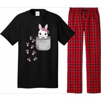 Cute Bunny In Pocket Easter Day Rabbit For Wo Girl Pajama Set