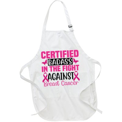 Certified Badass In The Fight Against Breast Cancer Pink Ribbon Apron