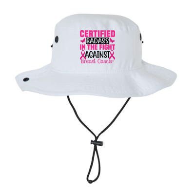 Certified Badass In The Fight Against Breast Cancer Pink Ribbon Bucket Hat