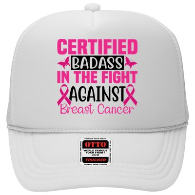 Certified Badass In The Fight Against Breast Cancer Pink Ribbon Trucker Hat