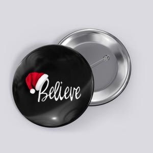 Christmas Believe In Santa Claus Button