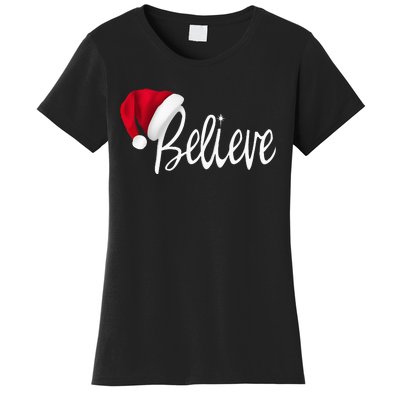 Christmas Believe In Santa Claus Women's T-Shirt