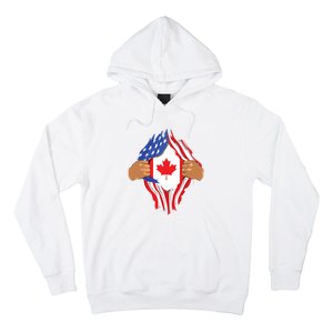 Canadian Blood Inside Me Canada Flag Hoodie