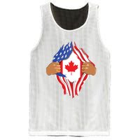 Canadian Blood Inside Me Canada Flag Mesh Reversible Basketball Jersey Tank