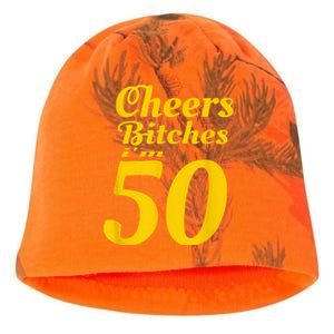 Cheers Bitches IM 50 50th Birthday Kati - Camo Knit Beanie