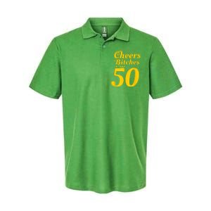 Cheers Bitches IM 50 50th Birthday Softstyle Adult Sport Polo