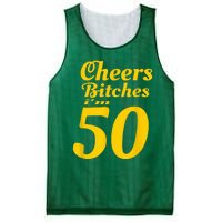 Cheers Bitches IM 50 50th Birthday Mesh Reversible Basketball Jersey Tank