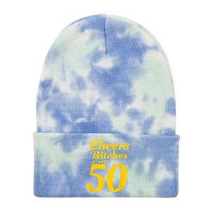 Cheers Bitches IM 50 50th Birthday Tie Dye 12in Knit Beanie