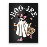 Cute Boo Jee Ghost Halloween Leopard Ghost Coffee Women Poster