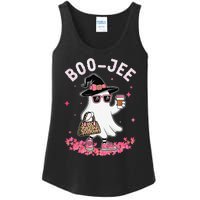 Cute Boo Jee Ghost Halloween Leopard Ghost Coffee Women Gift Ladies Essential Tank