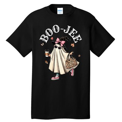 Cute Boo Jee Ghost Halloween Leopard Ghost Coffee Tall T-Shirt