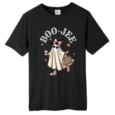 Cute Boo Jee Ghost Halloween Leopard Ghost Coffee Tall Fusion ChromaSoft Performance T-Shirt