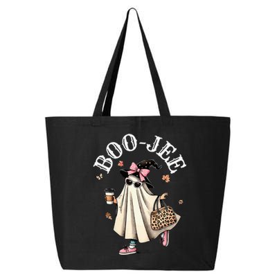 Cute Boo Jee Ghost Halloween Leopard Ghost Coffee 25L Jumbo Tote