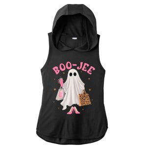 Cute Boo Jee Tumbler Ghost Boujee Halloween Girl Women Ladies PosiCharge Tri-Blend Wicking Draft Hoodie Tank