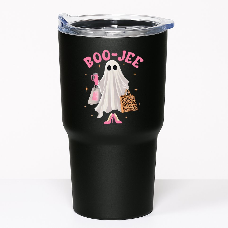 Cute Boo Jee Tumbler Ghost Boujee Halloween Girl Women Tumbler
