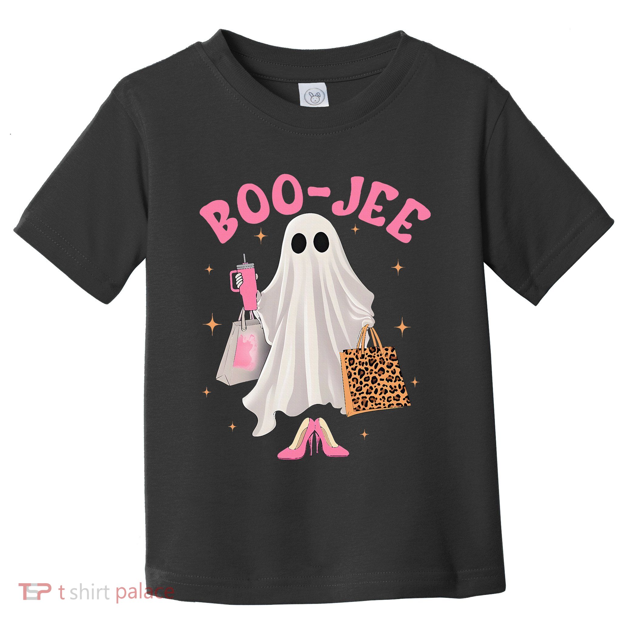 Cute Boo Jee Tumbler Ghost Boujee Halloween Girl Women Toddler T-Shirt