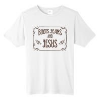 Cute Boots Jeans And Jesus Cow Cow Country Western Tall Fusion ChromaSoft Performance T-Shirt