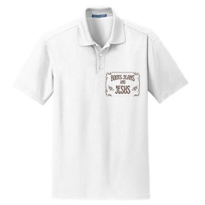 Cute Boots Jeans And Jesus Cow Cow Country Western Dry Zone Grid Polo