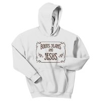 Cute Boots Jeans And Jesus Cow Cow Country Western Kids Hoodie