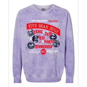 Country Bear Jamboree Real Old Country Rhythm Five Bear Rugs Colorblast Crewneck Sweatshirt