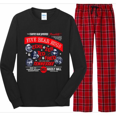 Country Bear Jamboree Real Old Country Rhythm Five Bear Rugs Long Sleeve Pajama Set