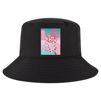 Cherry Blossom Japanese Sakura Vaporwave Aesthetic Cool Comfort Performance Bucket Hat