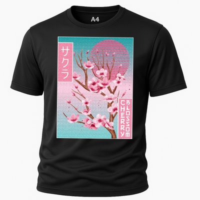 Cherry Blossom Japanese Sakura Vaporwave Aesthetic Performance Shirt