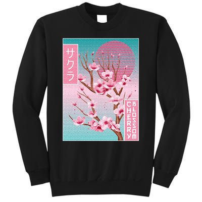 Cherry Blossom Japanese Sakura Vaporwave Aesthetic Sweatshirt