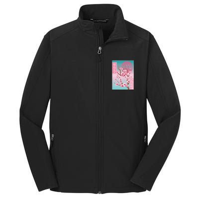 Cherry Blossom Japanese Sakura Vaporwave Aesthetic Core Soft Shell Jacket