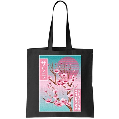 Cherry Blossom Japanese Sakura Vaporwave Aesthetic Bag